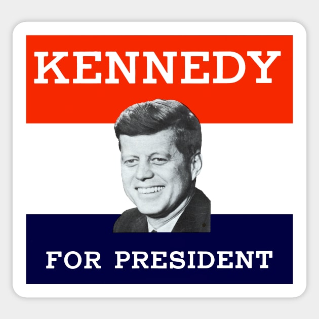 1960 Kennedy for President Sticker by historicimage